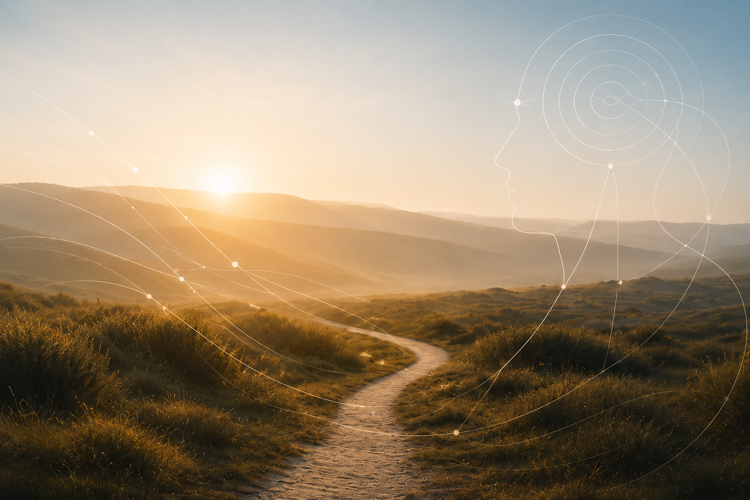 Warm sunlit pathway symbolizing the recovery journey